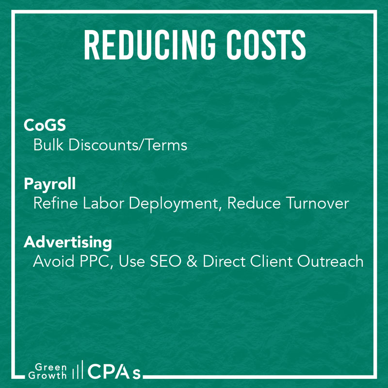 Keys to reducing costs